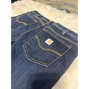 Carhartt Nyona Slim Fit Denim Jeans Size 8 Regular Womens 100653 RUGGED FLEX